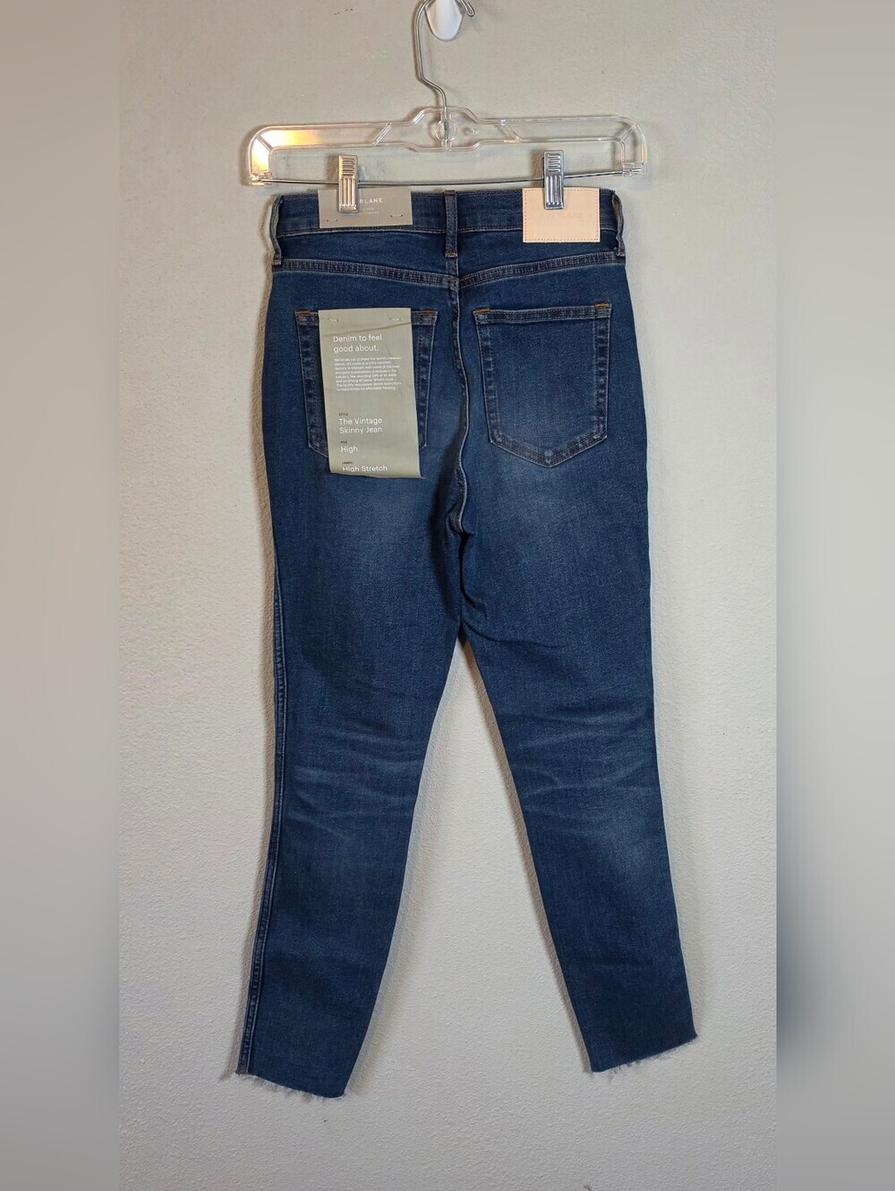 ​Everlane NWT The Vintage Skinny Jean Size 25 High Rise Minimalist Classic Denim - Picture 4 of 10